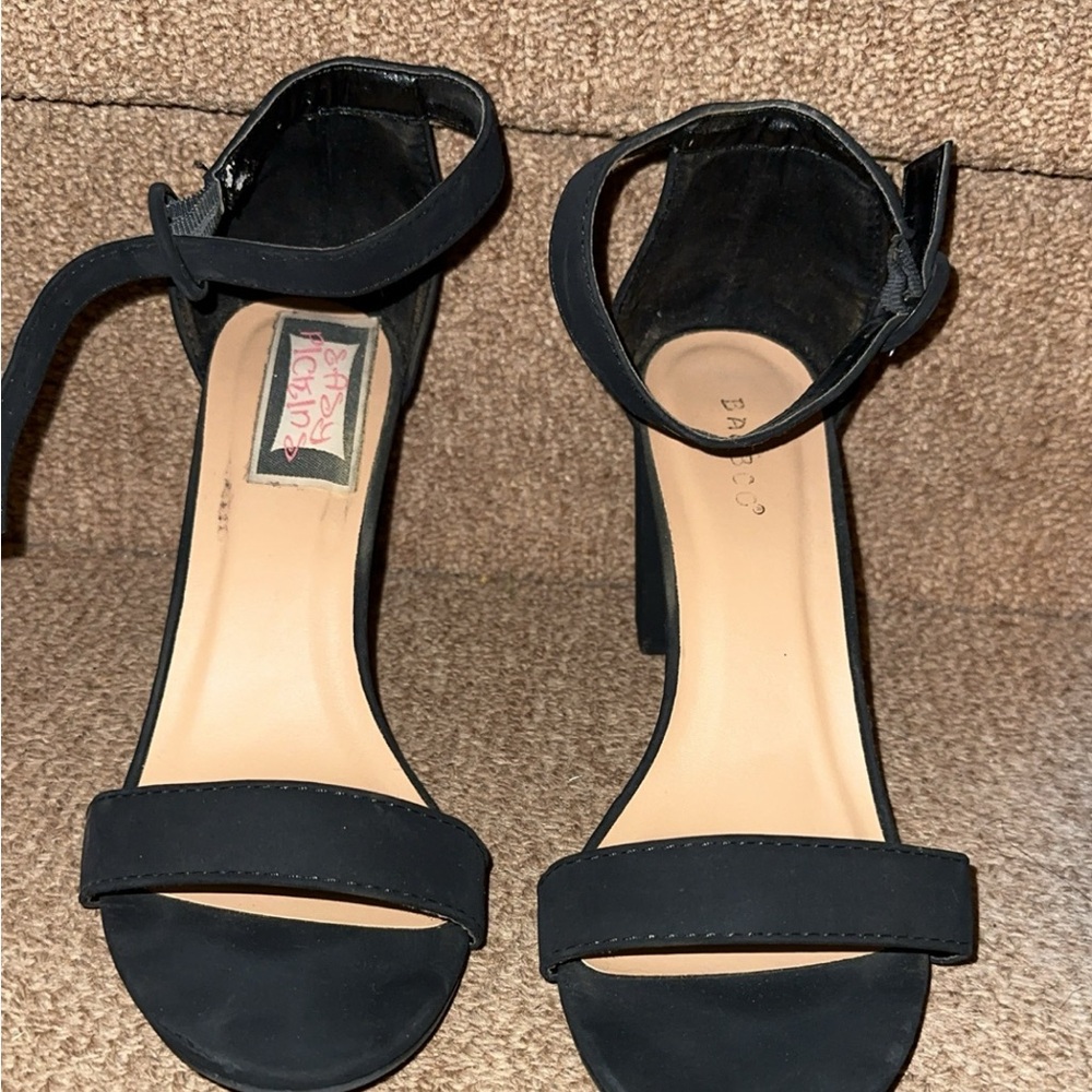 Open toe heels